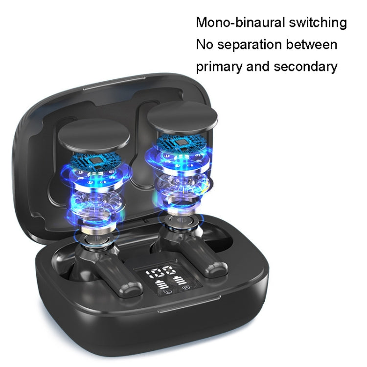 W30 TWS Digital Display Touch Sports Noise Reduction Bluetooth Earphone(Black) - TWS Earphone by PMC Jewellery | Online Shopping South Africa | PMC Jewellery