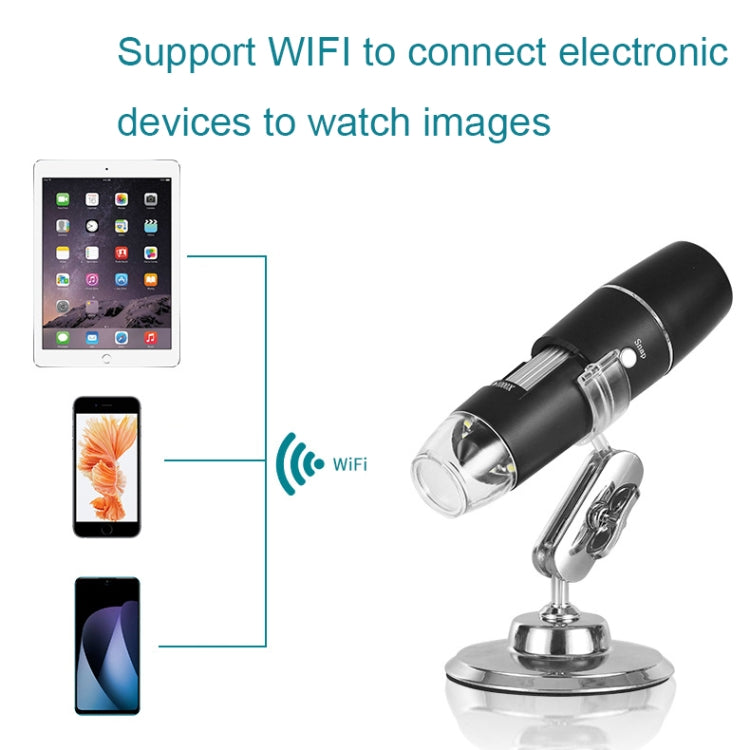 50X-1000X Wireless WIFI Connection LED Light Portable Digital Microscope, Specification: W05 - free shipping - PMC TechLife - Order now!
