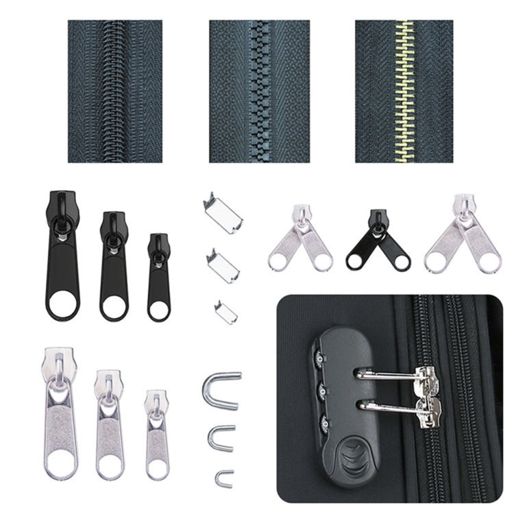 197pcs Zinc Alloy Painted Nylon Zipper Puller Set For Clothing Tent Install - DIY Apparel Sewing by PMC Jewellery | Online Shopping South Africa | PMC Jewellery