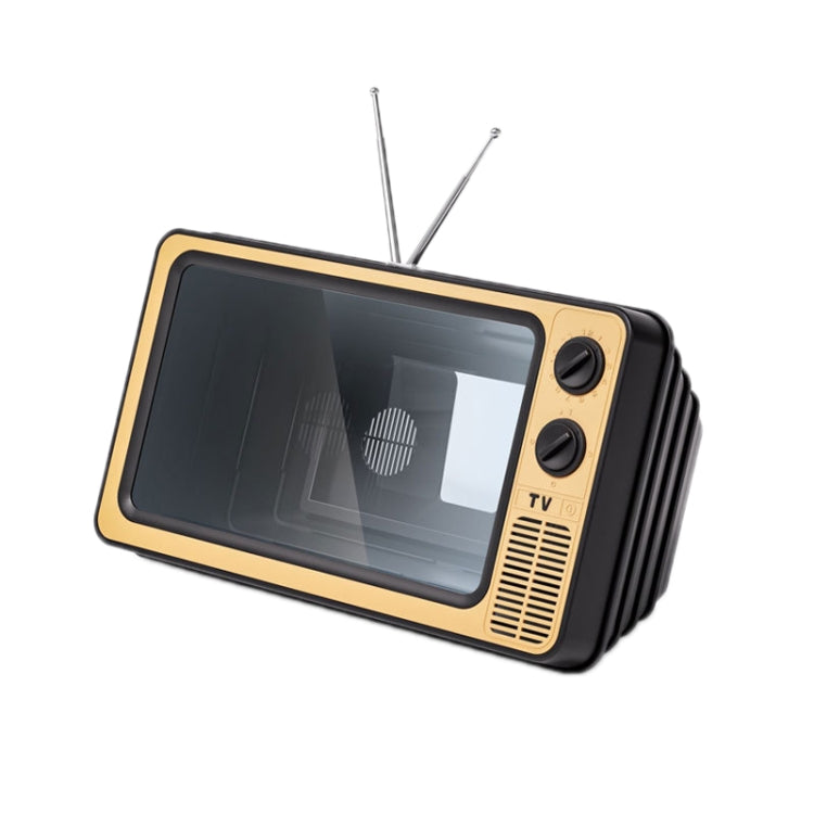 Retro TV Mobile Phone Screen Video Amplifier Mobile Phone Holder(Rose Gold) - Screen Magnifier by PMC TechLife | Online Shopping South Africa | PMC TechLife