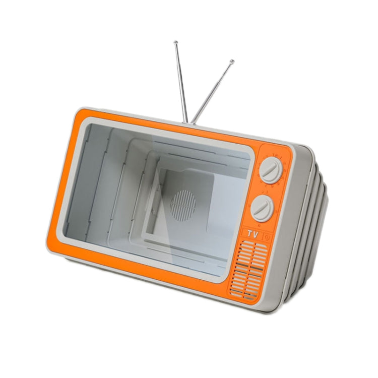Retro TV Mobile Phone Screen Video Amplifier Mobile Phone Holder(Orange) - Screen Magnifier by PMC TechLife | Online Shopping South Africa | PMC TechLife