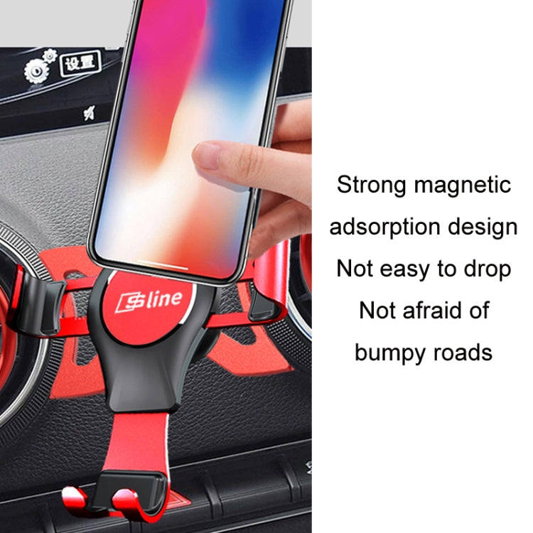 For Audi Car Strong Magnetic Phone Holder(A3/S3 Stand 1 Silver) - Car Holders by PMC Jewellery | Online Shopping South Africa | PMC Jewellery