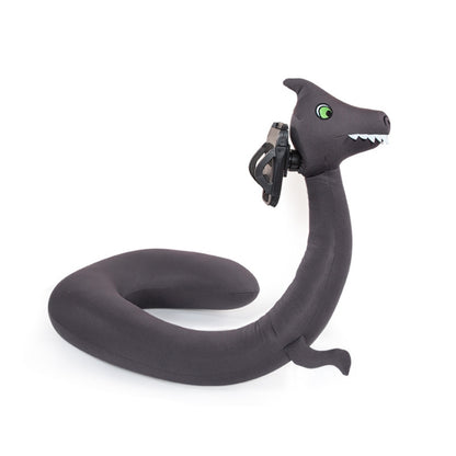 Dinosaur Phone Holder Neck Pillow Lazy Hanging Neck U-shaped Pillow(Dark Gray) - Cushions & Pillows by PMC Jewellery | Online Shopping South Africa | PMC Jewellery | Buy Now Pay Later Mobicred