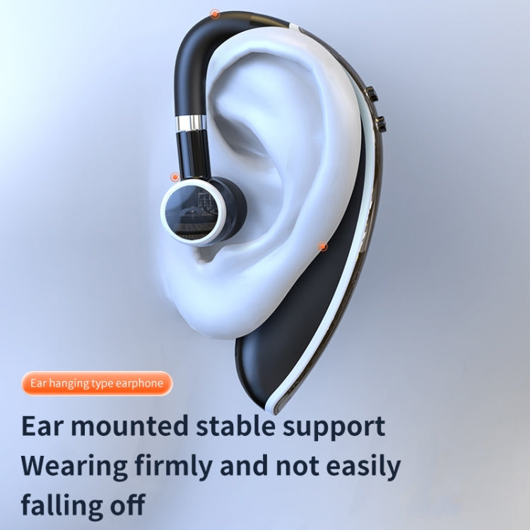 GL20 Digital Single-ear Rotating Universal Bluetooth Earphone(Black White) - Bluetooth Earphone by PMC TechLife | Online Shopping South Africa | PMC TechLife