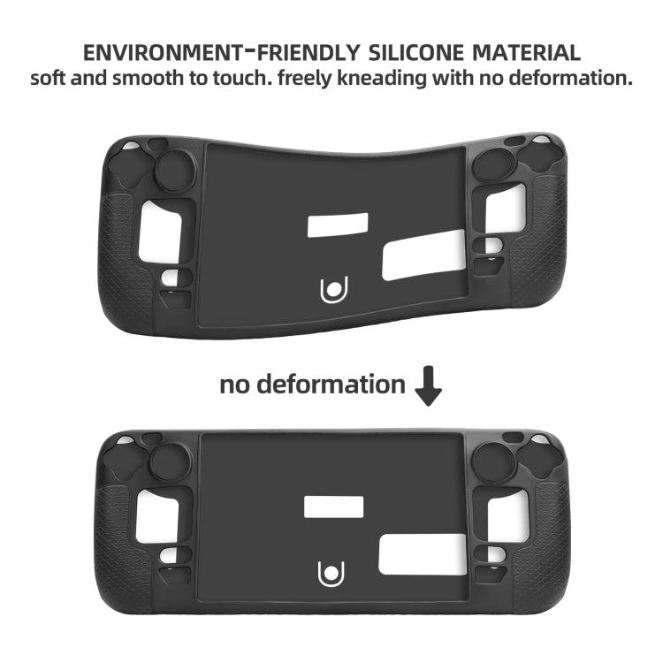 For Steam Deck Hifylux ST-PF14 Game Console Silicone Case Anti-scratch Non-slip Handheld Case Lanyard(Red) - Accessories by PMC TechLife | Online Shopping South Africa | PMC TechLife