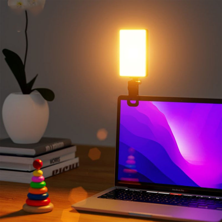 ST-120C Mobile Phone Tablet Clip Fill Light Selfie Live Camera Portable Camera Lighting(Black) - Selfie Light by PMC TechLife | Online Shopping South Africa | PMC TechLife