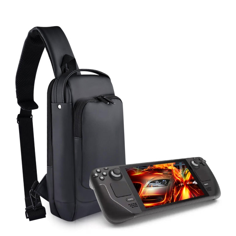 For Steam Deck Game Console Crossbody Bag Shoulder Carry Bag Chest Bag(Black) - free shipping - PMC TechLife - Order now!