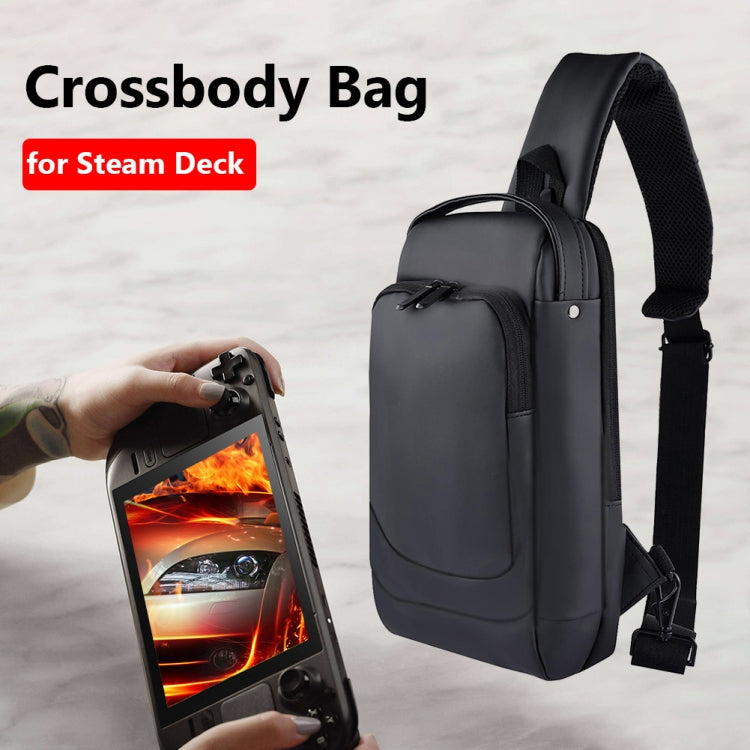 For Steam Deck Game Console Crossbody Bag Shoulder Carry Bag Chest Bag(Black) - free shipping - PMC TechLife - Order now!
