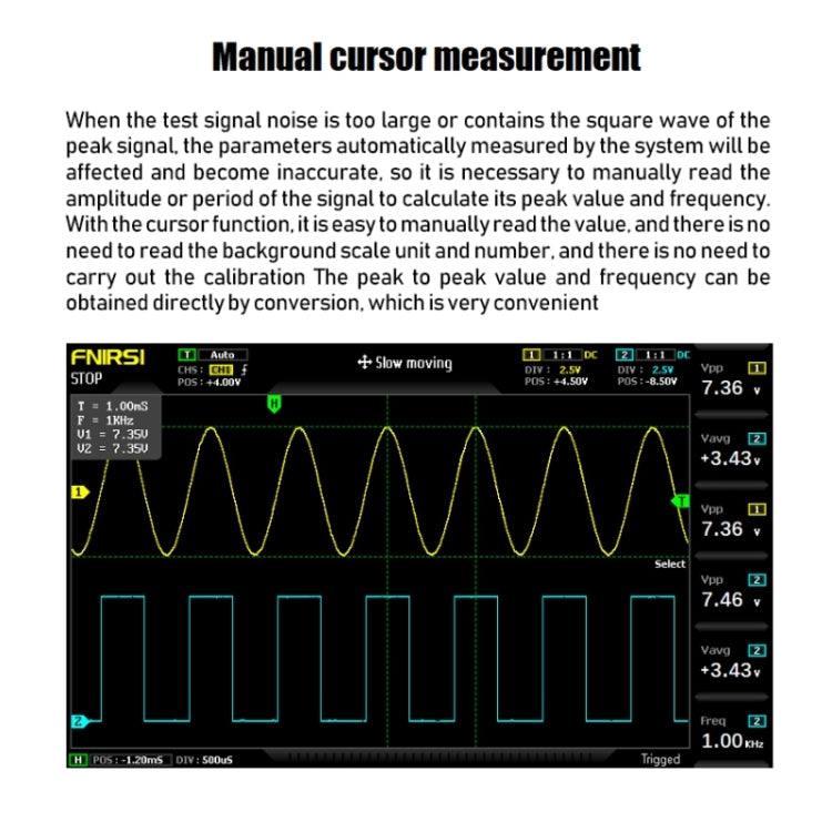 FNIRSI 1014D 2 in 1 Dual-channel 100M Bandwidth Digital Oscilloscope 1GS Sampling Signal Generator, US Plug - free shipping - PMC TechLife - Order now!