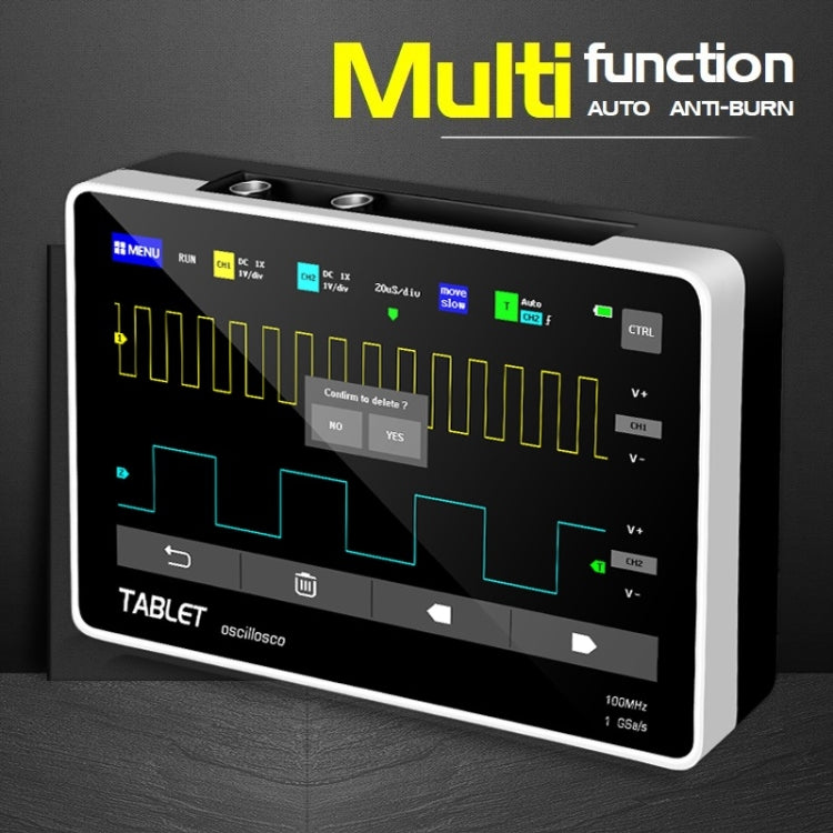 FNIRSI 1013D 1GS Sampling Dual Channel 100M Bandwidth Digital Oscilloscope, US Plug(English) - free shipping - PMC TechLife - Order now!