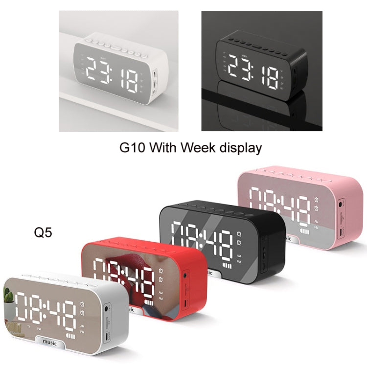 Q5 Outdoor Portable Card Bluetooth Speaker Small Clock Radio, Color: White 1400mAh - Mini Speaker by PMC Jewellery | Online Shopping South Africa | PMC Jewellery