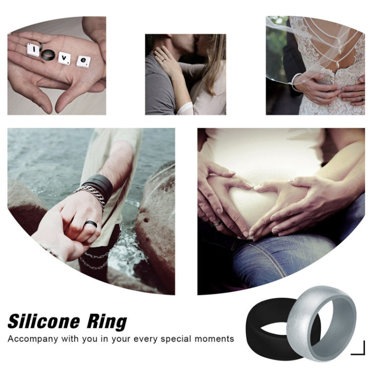 SiR013 8.7mm Curved Outdoor Sports Silicone Ring, Size: No.13(Rose Gold) - Rings by PMC Jewellery | Online Shopping South Africa | PMC Jewellery