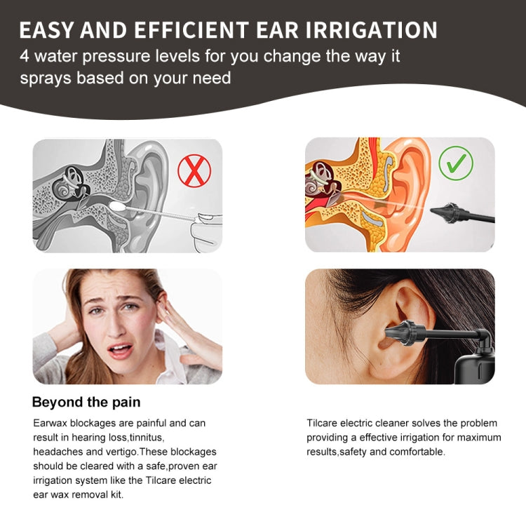 Water Powered Ear Cleaner Electric Triple Jet Stream with 3 Pressure Settings - Ear Care Tools by PMC Jewellery | Online Shopping South Africa | PMC Jewellery