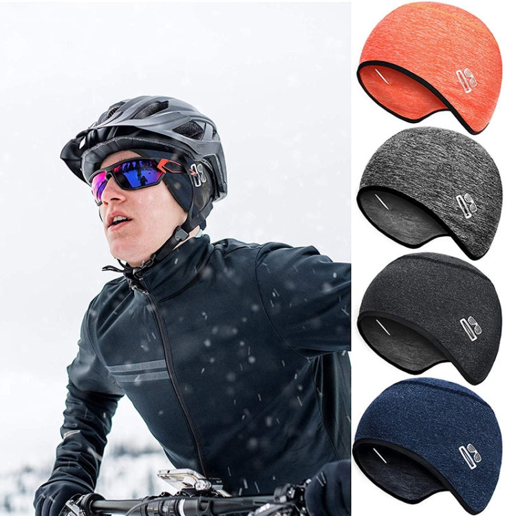 Outdoor Sports Warm Ear Hat Helmet Lining Winter Riding Skull Cap, Size: Free Code(Blue Yarn) - Bomber Hats by PMC Jewellery | Online Shopping South Africa | PMC Jewellery