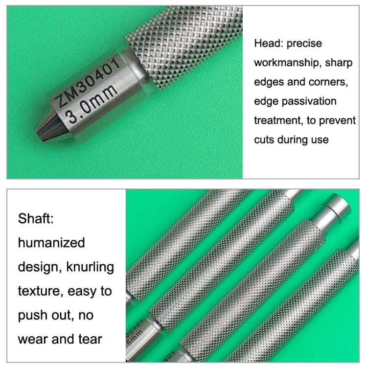 QYZ7021 3.0-4.0mm Watch Clockwork Time Adjustment Tool Stainless Steel Watch Handle - Watch Repair Tools by PMC TechLife | Online Shopping South Africa | PMC TechLife