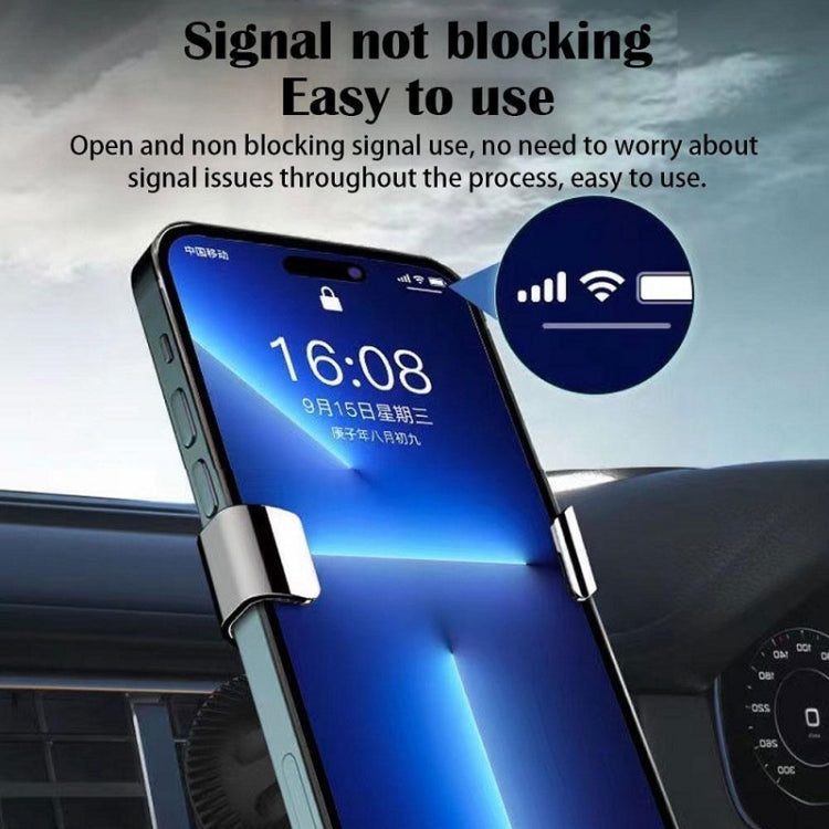 Gravity Navigation Car Air Outlet Triangular Mobile Phone Holder(Gray) - Car Holders by PMC TechLife | Online Shopping South Africa | PMC TechLife