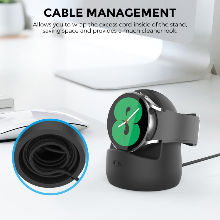 AhaStyle PT181 Watch Silicone Charging Stand For Galaxy Watch 3 / 4 / Active / Active 2(Black) - free shipping - PMC TechLife - Order now!
