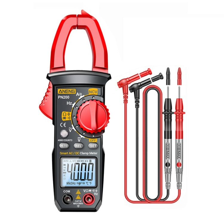 ANENG PN200 AC/DC Measurement High Precision Multifunctional Clamp Meter(Red) - Current & Voltage Tester by ANENG | Online Shopping South Africa | PMC Jewellery | Buy Now Pay Later Mobicred