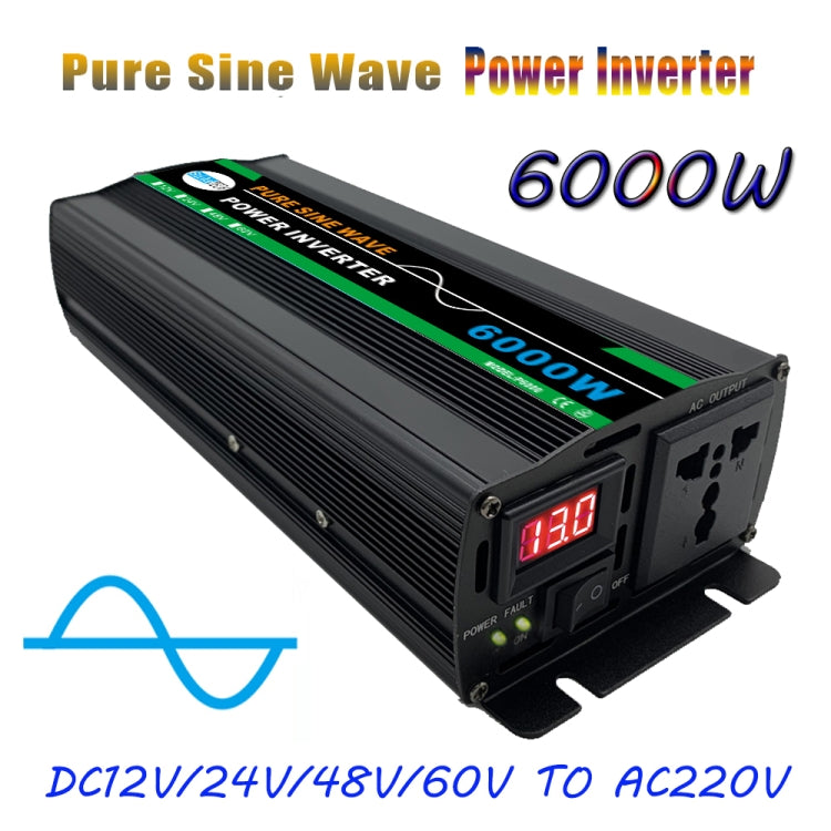 6000W (Actual 1000W) 48V to 220V High Power Car Sine Wave Inverter Power Converter - Pure Sine Wave by PMC Jewellery | Online Shopping South Africa | PMC Jewellery