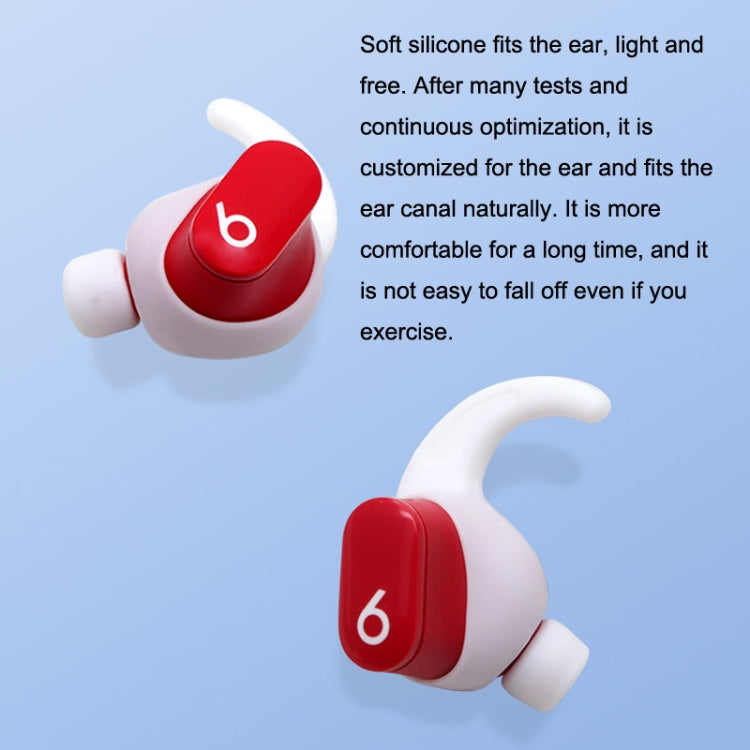 For Beats Studio Buds 2pairs Wireless Bluetooth Earphone Silicone Non-slip Ear Caps(Red) - Anti-dust & Ear Caps by PMC Jewellery | Online Shopping South Africa | PMC Jewellery