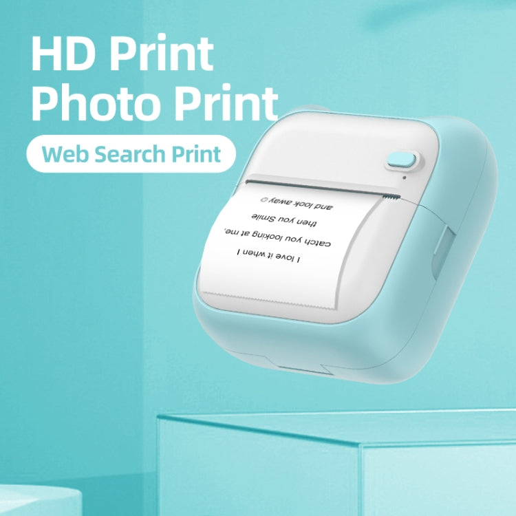 A31 Bluetooth Handheld Portable Self-adhesive Thermal Printer, Color: Blue+5 Rolls Printer Paper - Printer by PMC TechLife | Online Shopping South Africa | PMC TechLife
