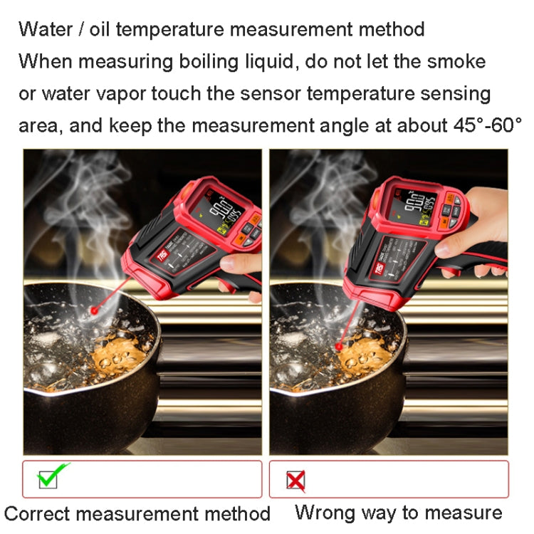 TASI TA603C -32-1680 degrees Celsius Color Screen Infrared Thermometer Industrial Electronic Thermometer - Thermostat & Thermometer by TASI | Online Shopping South Africa | PMC Jewellery | Buy Now Pay Later Mobicred