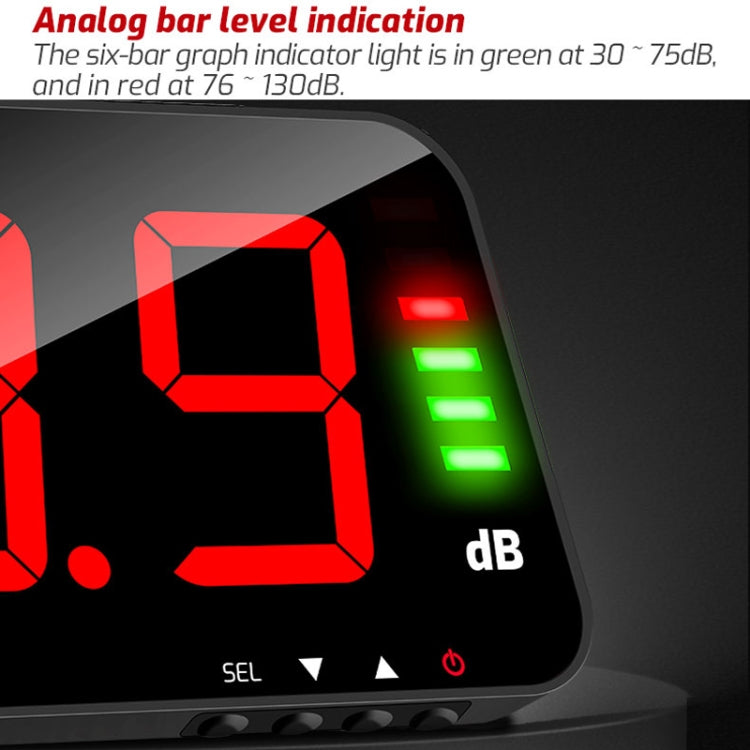 TASI TA654A Large Screen Wall-Mounted Noise Meter Decibel Detector - free shipping - PMC TechLife - Order now!