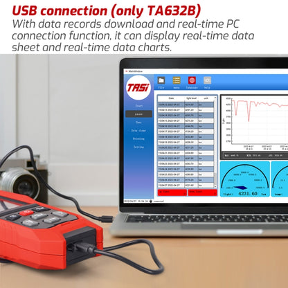 TASI TA632B USB Computer Connection Digital Illuminance Meter Lumen Tester Brightness Meter - Light & Sound Meter by TASI | Online Shopping South Africa | PMC Jewellery | Buy Now Pay Later Mobicred