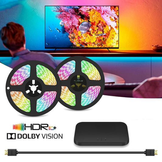 HDMI 2.0-PRO Smart Ambient TV Led Backlight Led Strip Lights Kit Work With TUYA APP Alexa Voice Google Assistant 2 x 4m(EU Plug) - Casing Waterproof Light by PMC Jewellery | Online Shopping South Africa | PMC Jewellery