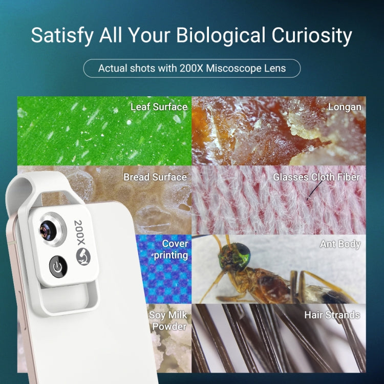 APEXEL APL-MS002CWH 200x High-Definition Children Science Education Microphone Lens With CPL(Black) - free shipping - PMC TechLife - Order now!