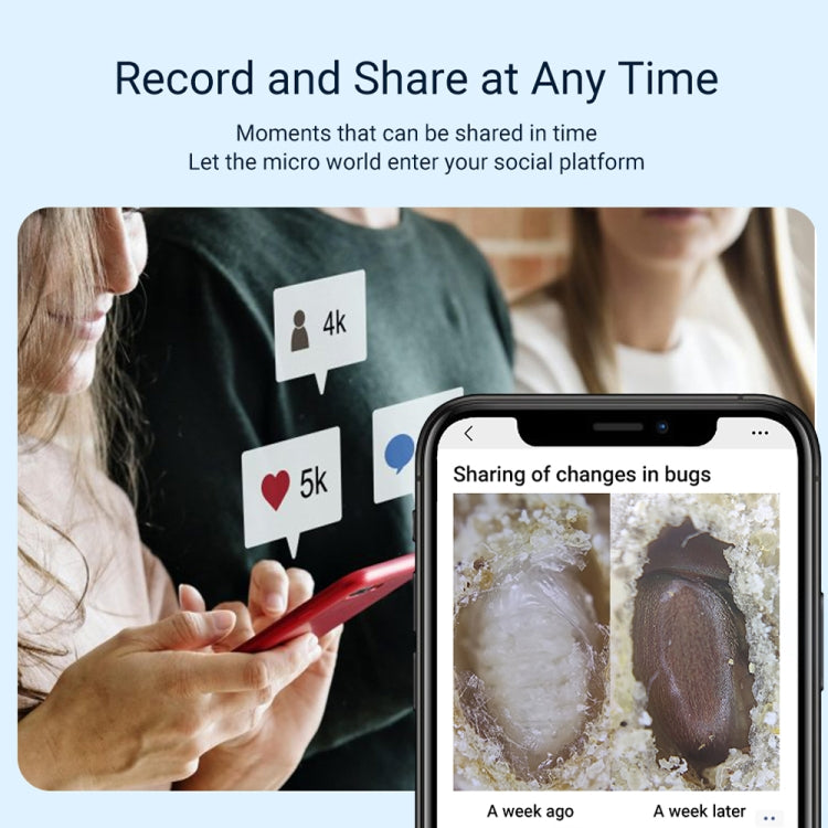 APEXEL APL-MS002CWH 200x High-Definition Children Science Education Microphone Lens With CPL(Black) - free shipping - PMC TechLife - Order now!