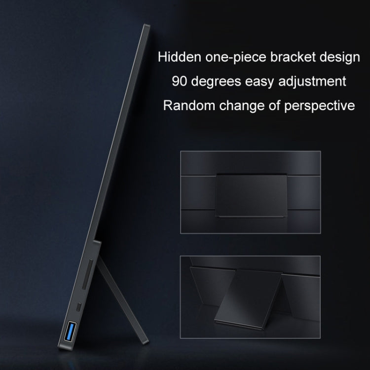 13.3 inch Touch Version 4K Portable External Extended Screen Display For Switch/PS5/Mobile Phone/Computer(AU Plug) - LCD Monitors by PMC TechLife | Online Shopping South Africa | PMC TechLife