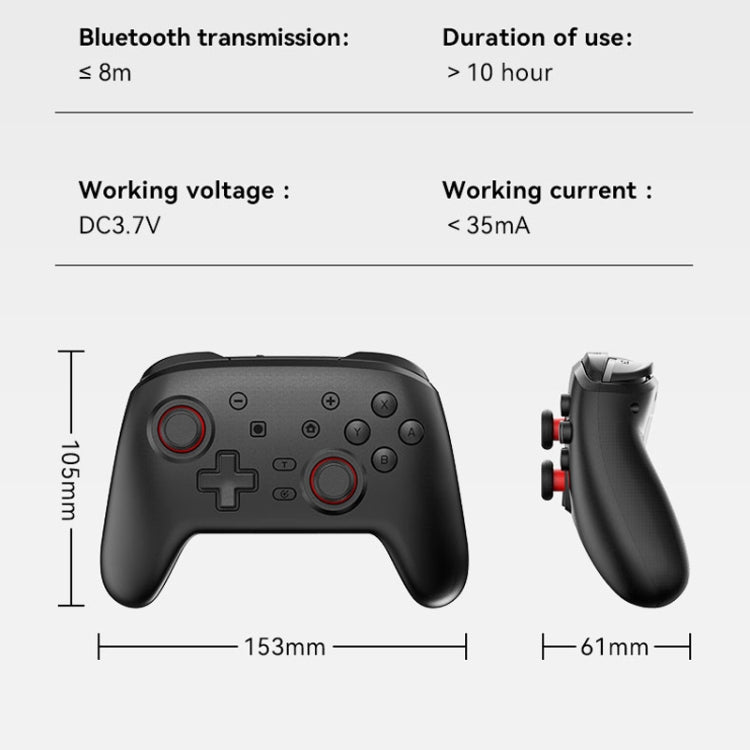 Wireless Bluetooth Somatosensory Vibration Gamepad For Nintendo Switch/Switch PRO(S07 White) - Gamepads by PMC Jewellery | Online Shopping South Africa | PMC Jewellery