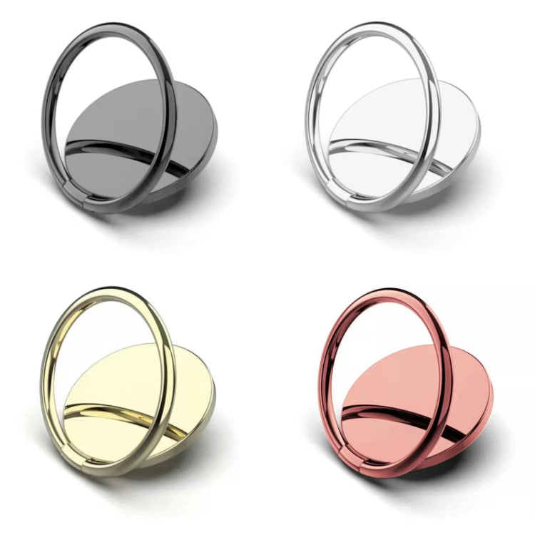 Full Metal Bracket 360 Degree Rotating Magnetic Phone Ring Buckle(Rose Gold) - Ring Holder by PMC Jewellery | Online Shopping South Africa | PMC Jewellery