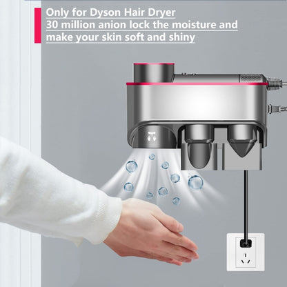 For Dyson Hair Dryer Bracket Storage Rack Wall Mounted Organizer Holders With Hand Dryer Elegant Bronze - Hair Dryers & Accessories by PMC Jewellery | Online Shopping South Africa | PMC Jewellery