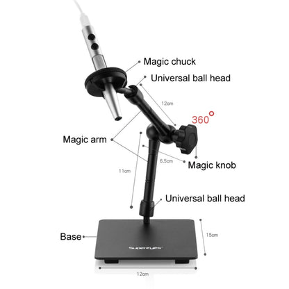 5 Million Digital Electron Microscope Magnifying Dermatoscope, Specification: B008+Z001 Bracket+10 inch Screen - Digital Microscope by PMC Jewellery | Online Shopping South Africa | PMC Jewellery | Buy Now Pay Later Mobicred