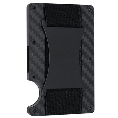 Credit Card Holder Wallets RFID Blocking Slim Metal Card Clip, Color: Real Carbon Fiber (Matte) - Antimagnetic RFID Package by PMC Jewellery | Online Shopping South Africa | PMC Jewellery | Buy Now Pay Later Mobicred