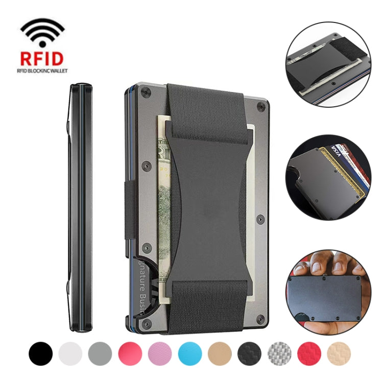 Credit Card Holder Wallets RFID Blocking Slim Metal Card Clip, Color: Real Carbon Fiber (Matte) - Antimagnetic RFID Package by PMC Jewellery | Online Shopping South Africa | PMC Jewellery | Buy Now Pay Later Mobicred