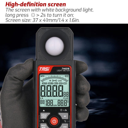 TASI TA631A 200,000 LUX Illuminating Meter Bright Test Instrument Brightness Light Meter - Light & Sound Meter by TASI | Online Shopping South Africa | PMC Jewellery | Buy Now Pay Later Mobicred