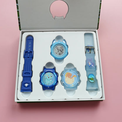 Changing Case Electronic Watch Mini Cartoon Alarm Clock Waterproof Watch(Boy) - Cartoon Watches by PMC Jewellery | Online Shopping South Africa | PMC Jewellery