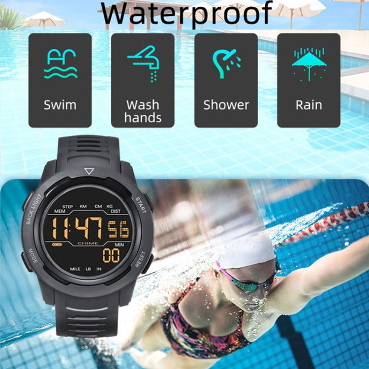 Calorie Pedometer Alarm Clock Waterproof Multifunctional Mountain Sports Shockproof Smartwatch(Red) - LED Digital Watches by PMC Jewellery | Online Shopping South Africa | PMC Jewellery