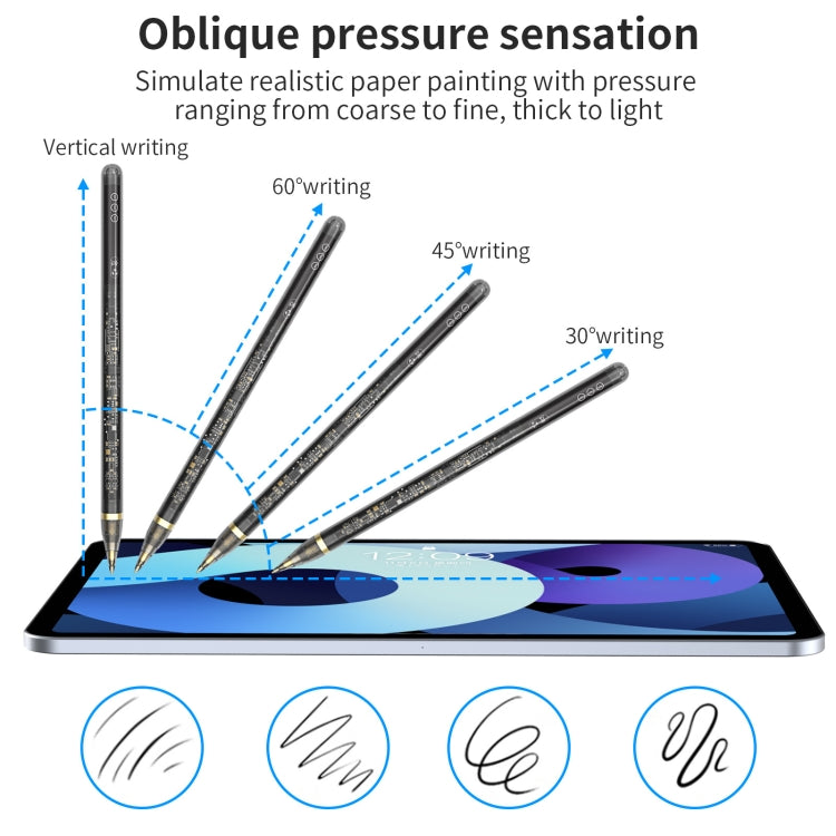 AhaStyle PE03 For iPad 2018-2022 Series Fast Charging Long Standby Transparent Touch Screen Pen - Stylus Pen by AhaStyle | Online Shopping South Africa | PMC Jewellery