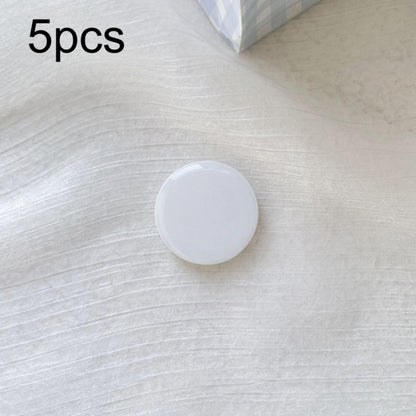 5pcs Solid Color Drop Glue Airbag Bracket Mobile Phone Ring Buckle(White) - Ring Holder by PMC Jewellery | Online Shopping South Africa | PMC Jewellery