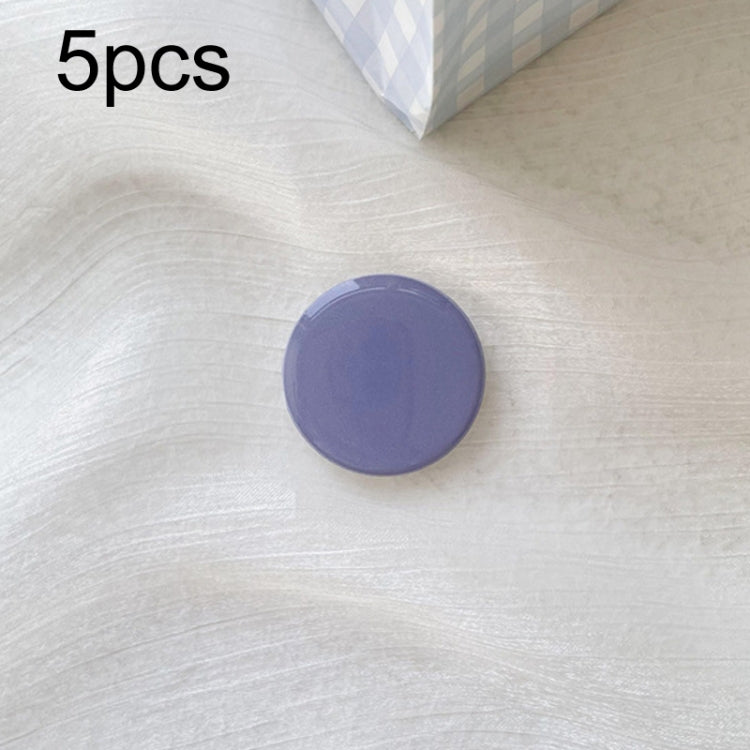 5pcs Solid Color Drop Glue Airbag Bracket Mobile Phone Ring Buckle(Lavender Purple) - Ring Holder by PMC Jewellery | Online Shopping South Africa | PMC Jewellery