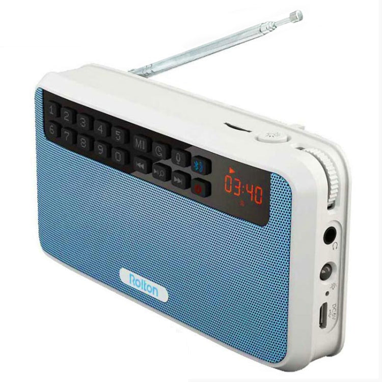 Rolton E500 Bluetooth Speaker 2.1-Channel Built-In Microphone Supports FM Radio(Blue) - free shipping - PMC TechLife - Order now!