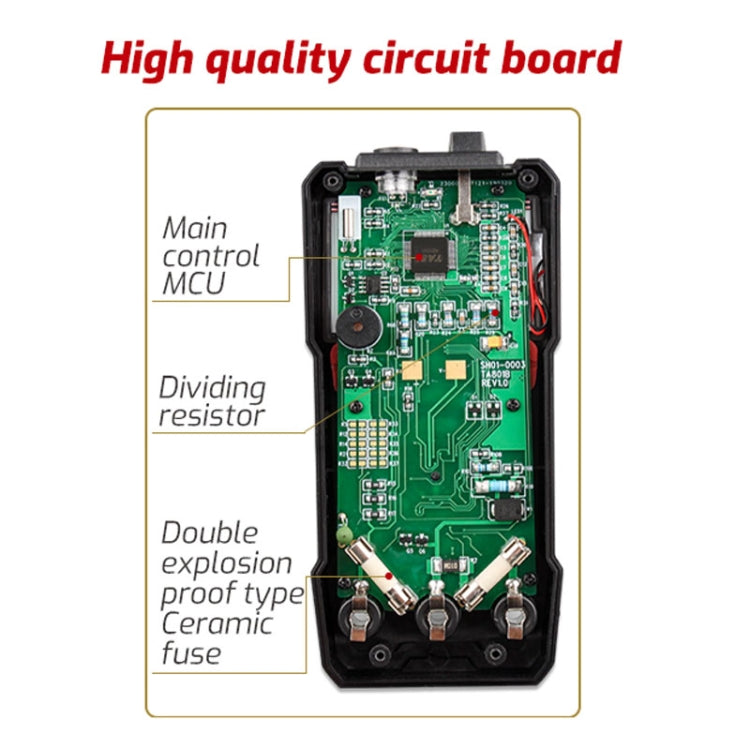 TASI TA801B Automated Manual Integral Digital Multimeter High Precision Digital Display Ammeter - Digital Multimeter by TASI | Online Shopping South Africa | PMC TechLife | Buy Now Pay Later Mobicred