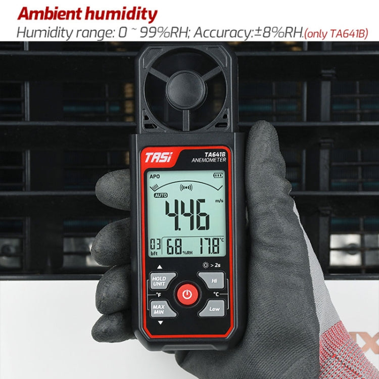 TASI TA641B High Precision Wind Speed Instrument Wind Volume Tester Handheld Wind Speed Meter - Tachometers & Anemometer by TASI | Online Shopping South Africa | PMC Jewellery | Buy Now Pay Later Mobicred