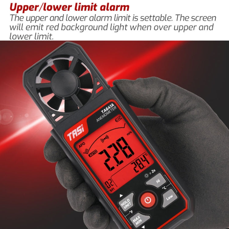 TASI TA641A High Precision Wind Speed Instrument Wind Volume Tester Handheld Wind Speed Meter - Tachometers & Anemometer by TASI | Online Shopping South Africa | PMC TechLife | Buy Now Pay Later Mobicred