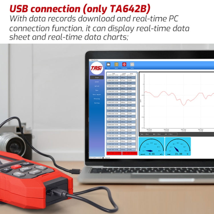 TASI TA642B Portable Digital Wind Speed Meter Air Volume Tester - free shipping - PMC TechLife - Order now!