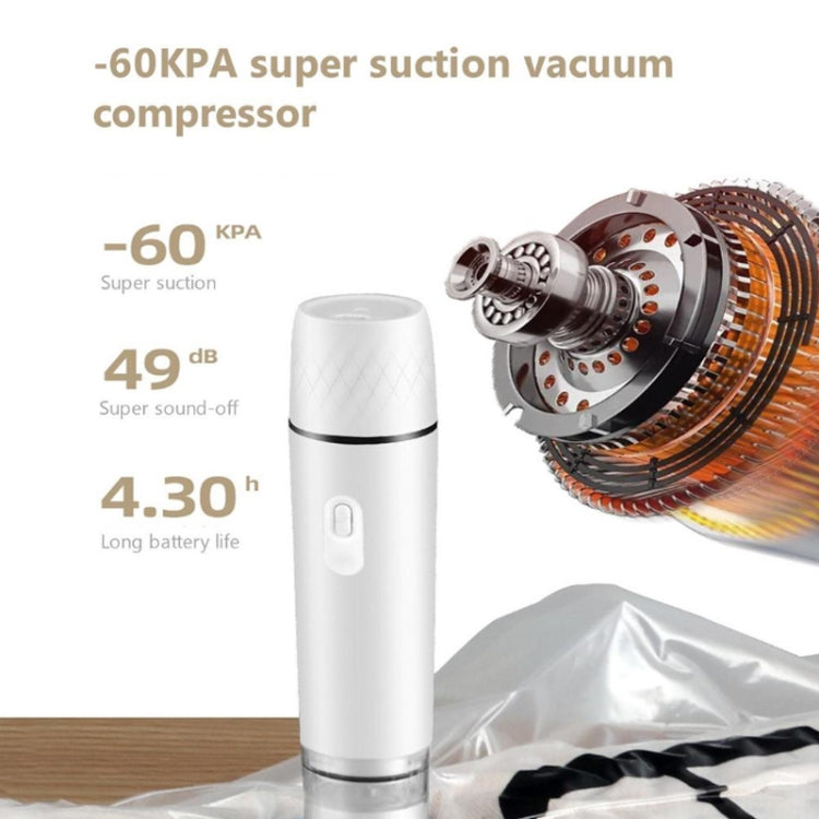 Handheld Vacuum Machine Rechargeable Food Preservation Compression Storage Machine(Black) - free shipping - PMC TechLife - Order now!